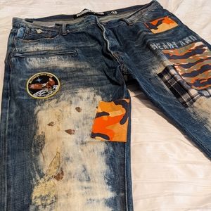Billionaire Boys Club | Tiger Camo Distressed Jeans LN